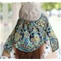 QCHOMEE Femme Casquette Visière Large Bord Chapeau de Soleil Voyage Eté Capeline de Camping Pêche Protection Solaire avec Foular