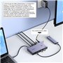 UGREEN KVM Switch HDMI USB C 4K 60Hz 2 Entrées 1 Sortie avec 4 Ports USB 3.0 3A1C 5Gbps Commutateur KVM Compatible avec MacBook 