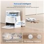ECOVACS Robot Aspirateur Laveur DEEBOT T30 Pro Omni Mini Station, Nettoyage Humide adaptatif TruEdge, ZeroTangle, 11 000 PA, Net