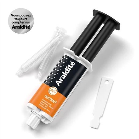 Colle époxy bi-composant - CYANOLIT - Araldite - Ultra-rapide 90 sec - Haute résistance - Multi-matériaux