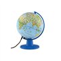 Tecnodidattica – Lumière Safari| Carte du monde de petite taille pour enfants| Globe géographique à monter lumineux et pivotant