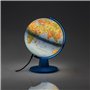 Tecnodidattica – Lumière Safari| Carte du monde de petite taille pour enfants| Globe géographique à monter lumineux et pivotant 