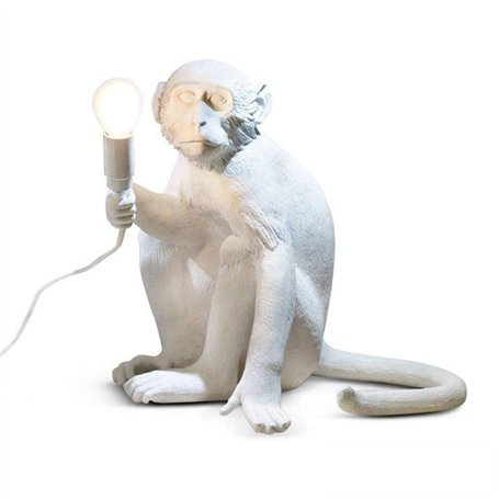 Seletti 14882" Monkey Lampe singe assis en résine