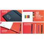 MITAMA Agenda noir – Planner quotidien – 12 mois 2024 – 366 pages + 66 contenus supplémentaires – Poche intérieure + crayon coor