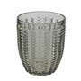 Villa d'Este Home Tivoli Geometrie Lot de 1 Verres à Eau en Verre coloré avec Traitement par Relief, 300 ML, Multicolore, 6 unit