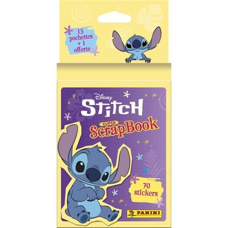 Blister de 13 pochettes + 1 offerte - PANINI - STITCH 2 - MON SUPER SCRAPBOOK - 70 stickers