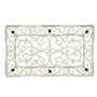 Biscottini Paillasson en Fonte Grande L58,5 x PR34,5 x H1.5 – Paillasson d'entrée Maison Blanc Antique – Paillasson en Fonte Ext
