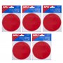 APLI 18997 – Lot de 5 étiquettes adhésives de signalisation – Cercle rouge spécial cristaux