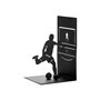 Balvi Serre-Livres Goal Kick Couleur Noir Stand pour Les Livres de bibliothèques avec Joueur de footb
