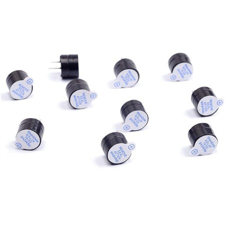 ARCELI 10Pcs 5V Sonnerie Active Alarme électronique magnétique Longue et Continue bip pour Arduino (Pack de 10)