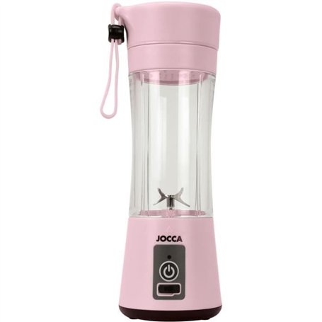 Blender portable - JOCCA - SWEET - 380 ml - 2000 mAh - Avec câble USB - Rose