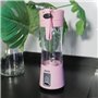 Blender portable - JOCCA - SWEET - 380 ml - 2000 mAh - Avec câble USB - Rose