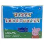 BeenSmile, Guirlande de fête Peppa Pig - Bannière « Happy Birthday » - Décoration de fête d'anniversaire réutilisable - Fournitu