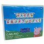 BeenSmile, Guirlande de fête Peppa Pig - Bannière « Happy Birthday » - Décoration de fête d'anniversaire réutilisable - Fournitu