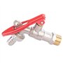 1/2" Robinet d'eau de filetage verrouillable Eau Ball Valve en laiton robinet d'eau Valve extérieure jardin pelouse interrupteur