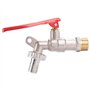 1/2" Robinet d'eau de filetage verrouillable Eau Ball Valve en laiton robinet d'eau Valve extérieure jardin pelouse interrupteur