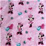 Jerry Fabrics Disney - Drap Housse en Coton Minnie : Fleurs - Rose - 90 X 200 Cm