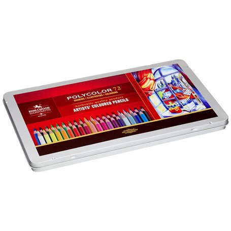 KOH-I-NOOR Polycolor Crayons de couleur pour l'Artiste (Set de 72)