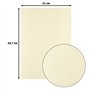 Florence Papier Cartonné en Lin Beige 250 g – Papier Scrapbooking A4 – Raffia – Papier Cartonné Couleur – Invitations Élégantes,