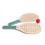 BS Toys Raquettes De Padel en Bois - Jouet D'Extérieur Et D'Intérieur - Favorise La Coordination Visuo-Motrice