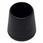 Adsamm® / 16 x Embouts extérieur/Noir/Ø 15-16 mm/Rond/Robuste glisseur à Fixer sur Tout Les Jambes Rondes des Meubles/pour Zones