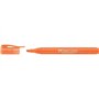 FABER-CASTELL Lot de 3 Surligneurs TEXTLINER 38 avec clip pointe biseau 1-4 mm orange
