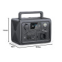 BLUETTI EB3A Station Électrique Portable, Batterie LiFePO4 268Wh, 1 Sortie CA 600W (1200W Pic), Recharge de 0 à 80% en 30 Min, G