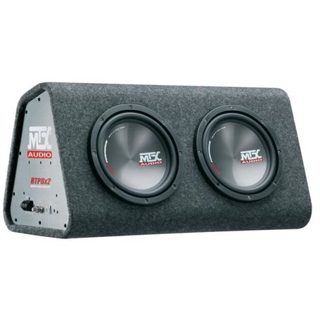 Caisson Amplifié - MTX - RTP8x2 - 2 Subwoofers 20 cm - 240W RMS - Classe-D