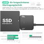 GERUI Adaptateur USB 3.0 vers SATA, Super Speed 2,5"/3,5" HDD/SSD Driver Driver/Câble adaptateur pour disque dur SATA avec adapt