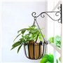 XNJIHWA 2 PCS Support Plante Porte Plante Mural Suspendu Crochet Mural Plant Métal Support Mural pour Plante,avec 4 Vis et 4 Vis
