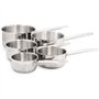 Batterie de cuisine - Tous feux dont induction - Baumalu - Acier inoxydable - 5 pieces 12 a 20 cm - Inox - Gris