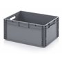 Auer Bacs Euro 60 x 40 x 27 caisse en plastique 60x40x27 conteneur de stockage gris empilable