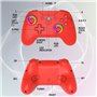 Manette sans fil - SUBSONIC - Switch 2 / Switch - LEDs programmables - Vibrations - Gyroscope - Rouge