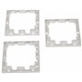 GIRA 068227 Adaptateur Cadre Capot à Douille System 55 Blanc Mat