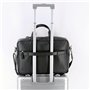 Alassio 47034 Tiber Sac à bandoulière en cuir véritable avec compartiment rembourré pour ordinateur portable 15" Compartiment pr