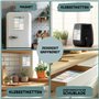 WUNI Accessoires Airfryer - Guide magnétique avec température, durée et quantité - Livre de cuisine allemand Airfyer - Accessoir