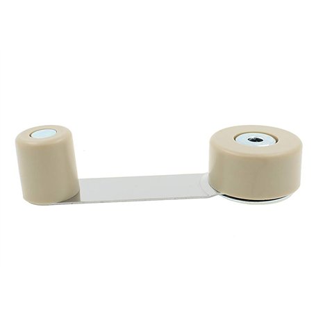 Butoir Butée Bloque-Porte Chromé - Type Pivotant - Monté sur le Sol - Beige - par Lifeswonderful