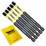 5 x SabreCut SCRSQ389_5 Jeu d'embouts de tournevis à percussion magnétique carrés SQ3 89 mm à extrémité unique compatible avec D