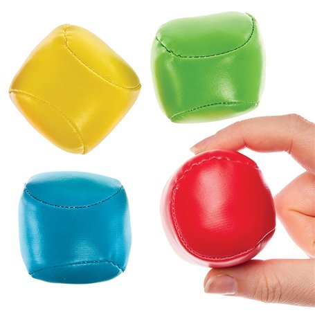 Baker Ross FX875 Mini balles molles aux couleurs de l'arc-en-ciel - paquet de 6