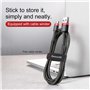 Baseus Cafule Cable - Double Side USB to microUSB QC 3.0, 2.4 A, 1 m (Red/Black)