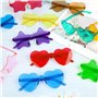 SULOLI 20 Paires Lunettes en Forme de Cœur/Étoile Sans Monture -Lunettes de Fête Mignon-Lunettes de Soleil Couleur de Bonbons po
