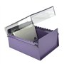 Acrimet Boîte à Fiches Organisateur 5'' x 8’', Base en Métal Robuste (Index AZ et un Séparateur Plastique Inclus) (Base Violet a