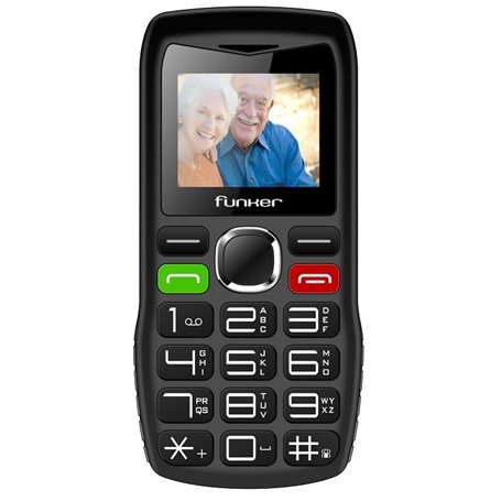 Funker C120 Classic - Téléphone Portable pour Personnes âgées avec Bouton SOS - Grandes Touches et Volume élevé - USB-C - Batter