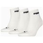 Chaussettes de Sport Puma CUSHIONED NEXT QUARTER 701225904 001 Blanc 3 paires