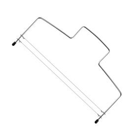 Diffaxy Coupe-gâteau, coupe-gâteau professionnel en acier inoxydable 32 cm, fil de coupe à double couche, fil de scie à gâteau r