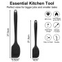 JOOTUEPO 2 Pièces Spatule Silicone, Spatule Cuisine Patisserie, Silicone Résistant à la Chaleur Antiadhésifs Ustensiles à Maryse