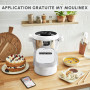 Moulinex, Companion, Robot cuiseur, 14 fonctions, Capacité XL 10 personnes, Gris, Fabriqué en France, HF8408F1