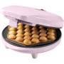 Bestron Gaufrier à bubble, gaufres pour gaufres à bulles à remplir de glace, de chocolat ou de fruits, avec feu de signalisation