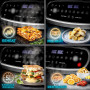 Duronic AF24 Friteuse à Air de 2400W | 2 Paniers de 5L pour Toute la Famille | Large écran de contrôle | 10 Programmes de Cuisso