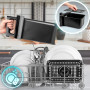 Duronic AF24 Friteuse à Air de 2400W | 2 Paniers de 5L pour Toute la Famille | Large écran de contrôle | 10 Programmes de Cuisso